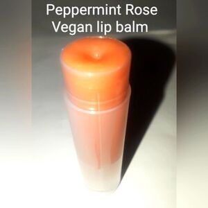 Hand CRAFT𝅺ED𝅺 3for$13 Peppermint Rose Super Healing vegan lip balm